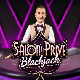 Official Live Casino logo: Blackjack Salon Privé by Ezugi at AlphaWin Casino