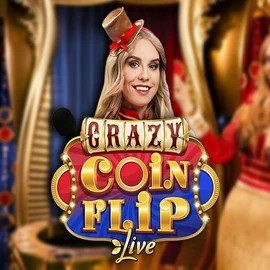 Crazy Coin Flip slot visual from Evolution available on alphawincasino.eu