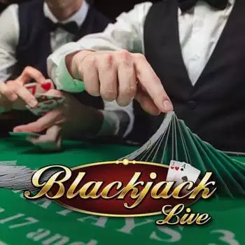 Live Blackjack slot visual from Evolution available on alphawincasino.eu